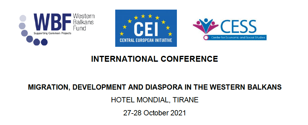 International Conference on Migration, Diaspora and Development in the Western Balkans – Tirana, Albania